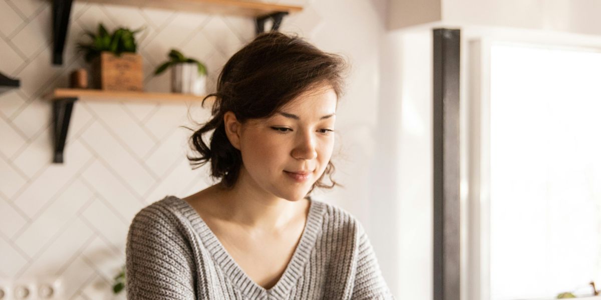 Student browsing company profiles on laptop